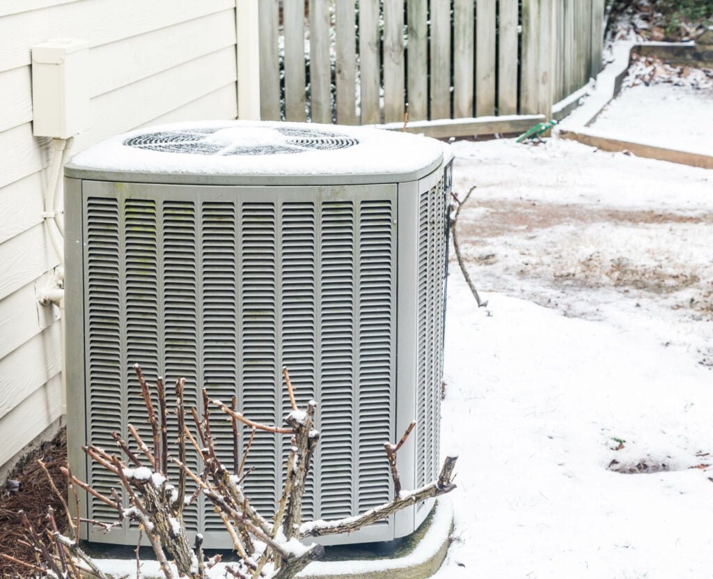 freezing weather AC unit